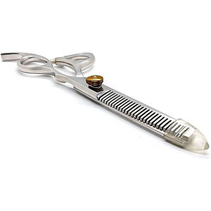 Tijeras de Entresacar de Acero Inoxidable de 28 Dientes con Tornillo de Tensión Ajustable para Diestros, para Peluquería Profesional - Product Image 1