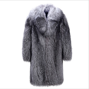 <b>Mens</b> Winter Fashion Artificial fox Fur Coat Thick Fluffy Fur Warm <b>Long</b> Outwear Overcoat for <b>Men</b> - Product Image 5