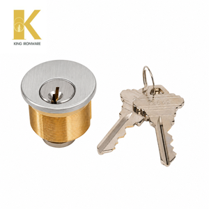 Cilindro de Cerradura de Embutir de 28 mm con Llave SX, Cromado Satinado, Estándar Americano, Herrajes de Seguridad para Puertas - Product Image 3