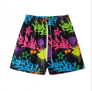 Shorts Deportivos Unisex con Estampado, de Malla, Secado Rápido, con Cordón Ajustable, Estilo Urbano, 100% Poliéster, Impresión por Sublimación - Product Image 1