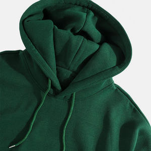 Custom Made Winter Men's Oversized Pullover <b>Hoodie</b> <b>Plain</b> Dyed Solid Color Fleece Cotton Blend Eco-Friendly - Product Image 2