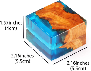 High-quality Handmade Resin Jewelry Storage <b>Box</b>, Wooden <b>Ear</b> <b>Ring</b> Accessory Storage <b>Box</b> for Engagement and Birthday Occasions - Product Image 6