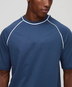 Ensemble court décontracté pour homme en deux pièces avec logo imprimé personnalisé, en coton respirant, tenue d'été, vêtements de sport à séchage rapide, vêtements de gym - Product Image 6