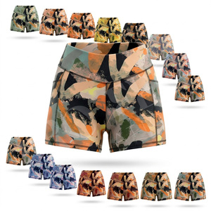Breathable Lightweight Custom Printed Design Polyester Elastic Comfortable Compression <b>Tight</b> Fitted High Performance <b>Shorts</b> OEM - Product Image 1