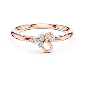 Anillo Infinito de Tres Piedras con Diamantes CVD Cultivados en Laboratorio en Oro Sólido de 18K - Product Image 3