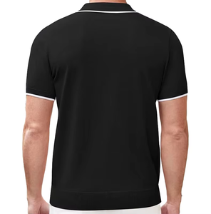 เสื้อโปโลผู้ชายแฟชั่นใหม่คุณภาพสูงขายส่ง ผ้าฝ้าย 100% เสื้อโปโลเปล่าสำหรับใส่ลำลอง - Product Image 4