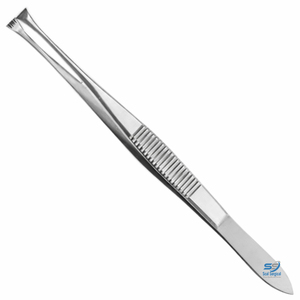 Graefe Fixation Forceps Fine Multiple Atraumatic Teeth Ophthalmic Micro Surgery Instrument Stainless Steel - Product Image 1