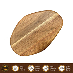 Indian Manufacturer of High Quality Wholesale Unique Design Home and Hotel <b>Kitchen</b> Use Handmade Acacia Wood Chopping Board - Product Image 3