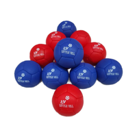 Balle de Boccia en Cuir Artificiel Souple Rouge Paralympique de Haute Qualité, Cousue à la Main, pour Sports d'Intérieur et Divertissement, Couleur Personnalisable