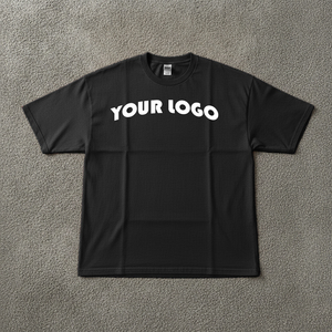 Wholesale Hot Selling Men's T-Shirts 100% Cotton High Quality Custom Embroidered Logo Drop Shoulder Eco-Friendly Hip Hop Loose - Product Image 5