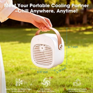 Portable Water <b>Cooling</b> Fan Mini Air Cooler USB Rechargeable Personal Space Fan for Home Office Outdoor - Product Image 2