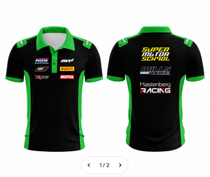 Camiseta Polo Personalizada para Equipo de Motocross, Manga Corta, Logotipo del Equipo Sublimado, Bordado Opcional, Tallas Grandes, OEM - Product Image 3