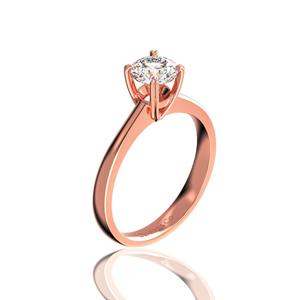 Anillos de Mujer Glosbe Co al por Mayor, Diamantes Naturales, Oro Sólido de 18K, Certificados de Origen Vietnamita, para Uso Diario, Borde Dorado - Product Image 1