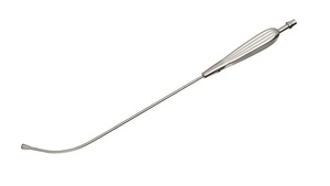 Tubes d'aspiration Yankauer Samroz Premium, courbés, tube de 3,2 mm, longueur de travail de 17 cm, longueur totale de 31 cm, en acier inoxydable chirurgical, manuels, classe I - Product Image 5
