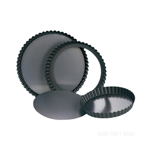 Molde para Tartas Negro de 9 Pulgadas con Fondo Extraíble, Molde para Tartas de Aluminio para Hornear Tartas, Pasteles, Quiches, Brownies - Product Image 4