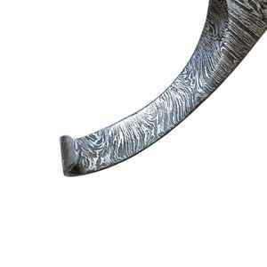 Cuchillo de Herrador de Acero de Damasco Premium IRON para Recorte de Herraduras, Hoja Hecha a Mano, Herramientas Veterinarias, OEM, Marca Privada - Product Image 3