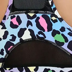 เสื้อชั้นในกีฬาแบบซิปด้านหน้า ยืดหยุ่นสูง เหมาะสำหรับวิ่งและออกกำลังกาย พิมพ์ลายแบบ Sublimation ระบายอากาศได้ดี สำหรับผู้หญิง - Product Image 6