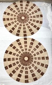 Alfombra de Lana y Seda 100% Hecha a Mano con Diseño Floral Irregular y Redondo para Sala de Estar, Dormitorio, Habitación Infantil y Uso en el Automóvil - Product Image 5