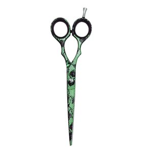 Tijeras de corte de pelo de alta calidad, tijeras de corte de pelo de peluquero de acero metálico con cuchillas rectas afiladas, tijeras de peluquería de 6,0" - Product Image 3