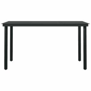 Set da Pranzo da Giardino per 4 Persone in Rattan PE Marrone con Telaio in Acciaio, Resistente ai Raggi UV, Design Contemporaneo - Product Image 4