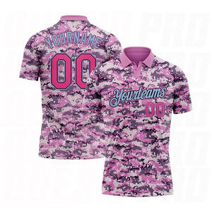 Polo de golf d'été respirant de haute qualité, style moderne et minimaliste, camouflage, manches courtes, logo personnalisé, vêtements de sport personnalisés pour jeunes - Product Image 3