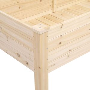 Fioriera Moderna Ecologica 119*57*76cm in Legno, Design Personalizzato per Giardino, Vasi per Fiori e Piante Verdi Inclusi - Product Image 6