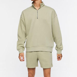 Nouveau sweat-shirt élégant pour homme avec demi-fermeture éclair, léger et tendance, personnalisable avec OEM - Product Image 4