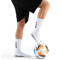 Calcetines Deportivos Blancos con Logotipo Negro, Suela Antideslizante, Spandex/Nailon Transpirable para Baloncesto, Adultos, Ropa Deportiva de Primavera