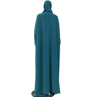 Abaya longue pour femme, style modeste, couleur unie, manches longues, robe islamique couvrante, élégante et discrète