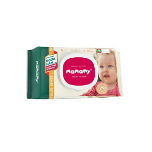 OEM/ODM 100 Lingettes Douces Non-Tissées Sûres Anti-Irritations MAMAMY TROPICAL pour le Soin de la Peau des Bébés et le Nettoyage des Bébés Mouillés - Product Image 1