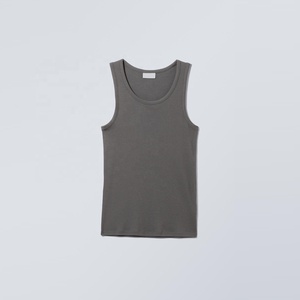 Camiseta sin mangas de algodón casual para hombre, chaleco sexy, camisetas personalizadas al por mayor, para fitness, gimnasio, transpirable, de secado rápido, ecológica, para entrenamiento. - Product Image 2