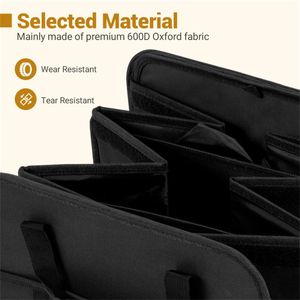 Borsa Termica Grande Capacità Isolante Antifuoriuscita, Organizer per Bagagliaio Auto con Divisori Regolabili e Cinghie, Scatola Pieghevole Popolare in PP - Product Image 5