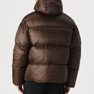 Comfortable Warm Breathable Outerwear For Outdoor Travel Men Puffer <b>Jacket</b> Premium Lightweight Winter Coat Quilted Insulation - Product Image 3
