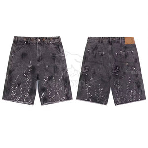Shorts en strass de style urbain haute performance pour hommes, imprimé scintillant pour tenues décontractées tendance - Product Image 3