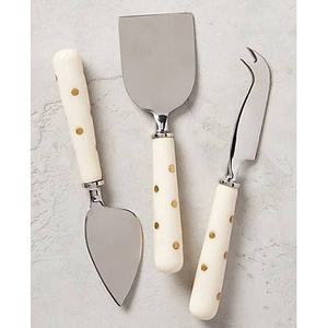 Ensemble de cuillères et fourchettes à salade décoratives en acier inoxydable avec manche en nacre de luxe pour la maison et les mariages - Product Image 2