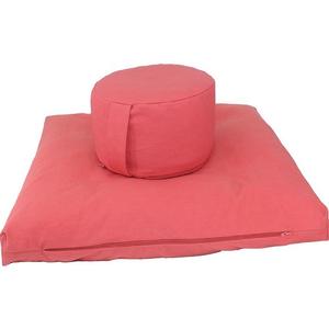 Juego de Cojines de Meditación Ecológicos y Orgánicos al por Mayor: Cojín Redondo Zafu y Tapete Cuadrado Enrollable Zabuton para Sentarse en el Suelo - Product Image 1