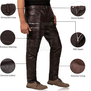 กางเกงหนังผู้ชายขายดี ผลิตจากโรงงาน ขายส่ง คุณภาพดีที่สุด - Product Image 5