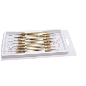 Kit de Curetas Dentales Gracey, Acero Inoxidable, Manual, 7 Piezas, Instrumentos para Periodoncia, Raspado de Raíces, Dentavex CE - Product Image 3