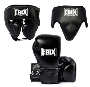 Ensemble de sparring professionnel haut de gamme, cuir véritable de haute qualité, logo personnalisé, marque personnalisée, équipement de boxe de protection - Product Image 1