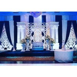 Meilleurs piliers romains en fibre de style victorien pour scène de mariage, panneaux en fibre, scène de mariage, fabricant de scène de mariage de différents styles, États-Unis, Royaume-Uni - Product Image 1