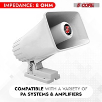 Haut-parleur de sonorisation 5 cœurs 6 pouces PA 200W, 4 pièces, type corne de bœuf, audio puissant 8 Ohm, toutes conditions météorologiques, intérieur/extérieur