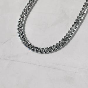 Men's 925 <b>Silver</b> Rhodium Plated <b>Box</b> <b>Chain</b> Necklace Hiphop Style GRA Certified Everyday Wear Anniversary - Product Image 6