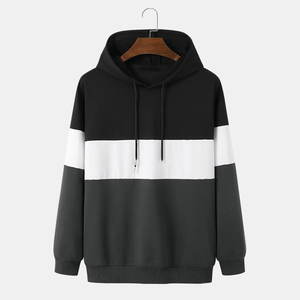 Sudadera con Capucha para Hombre, Corte Regular, Informal, 100% Algodón, Forro Polar Transpirable, Manga Larga, Sin Forro, Tejido de Punto, para Invierno - Product Image 1