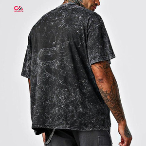 T-shirt homme vintage surdimensionné délavé à l'acide – Meilleur fabricant et fournisseur de t-shirts streetwear délavés à l'acide pour hommes en vente - Product Image 6