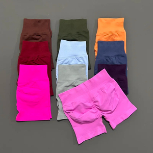 <b>Women</b> Fitness Sports Biker <b>Shorts</b> Low Waist Gym <b>Short</b> Workout Scrunch Butt Yoga Seamless <b>Leggings</b> - Product Image 2