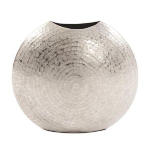 Vases en métal coniques faits à la main en gros - Vases décoratifs durables en aluminium martelé argenté - Supports à fleurs en aluminium antirouille - Product Image 6