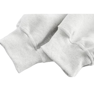 Sweat à capuche unisexe personnalisé avec logo, coupe ample en molleton bouclette, fermeture éclair métallique, manches contrastantes, style streetwear, design vierge - Product Image 2