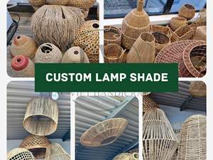 Lámpara de Techo Hecha a Mano en Vietnam con Jacinto de Agua Natural, Lámpara Colgante Estilo Rústico para Sala de Estar, Dormitorio, Comedor - Product Image 5