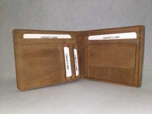 Portefeuilles en cuir véritable avec broderie artisanale unique au fil Zarri, porte-cartes RFID, pochette de luxe, idéal pour un cadeau, avec emblème et design artistique personnalisé - Product Image 6