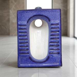 Japanese Blue Double Color Modern Eastern Type Floor Mounted Squat Toilet One Piece WC <b>Pan</b> Standard Size Orissa <b>Pan</b> - Product Image 4